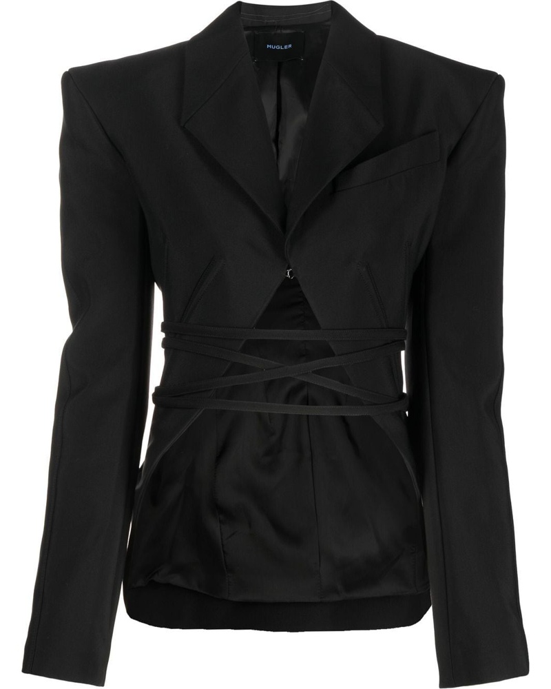 Thierry Mugler Damen Blazer mit Schnürung