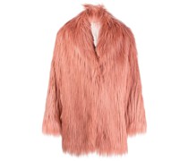 Oversized-Mantel aus Faux Fur