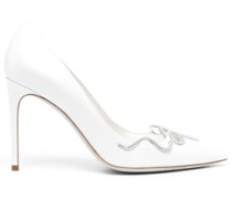 Pumps mit Schlangen-Effekt 110mm