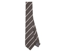 striped wool-blend tie