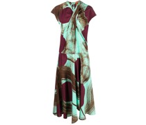 Kleid mit abstraktem Print