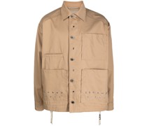 Military-Jacke mit Ösendetail