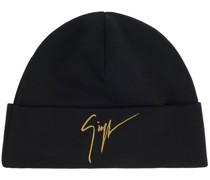 Mhilo Beanie mit Logo-Stickerei