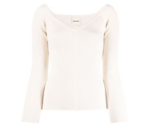 Pullover mit U-Boot-Ausschnitt
