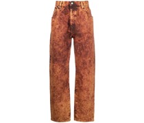 Gerade Jeans mit Stone-Wash-Effekt