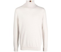 Rollkragenpullover mit Streifendetail