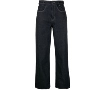 Weite High-Waist-Jeans