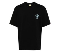 A BATHING APE® embroidered-logo cotton t-shirt