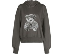 Hoodie mit Teddy-Print