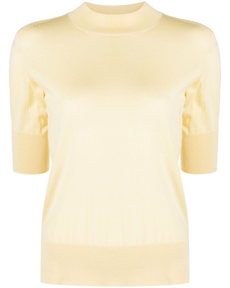 Jil Sander Damen Kurzärmeliges Strickoberteil