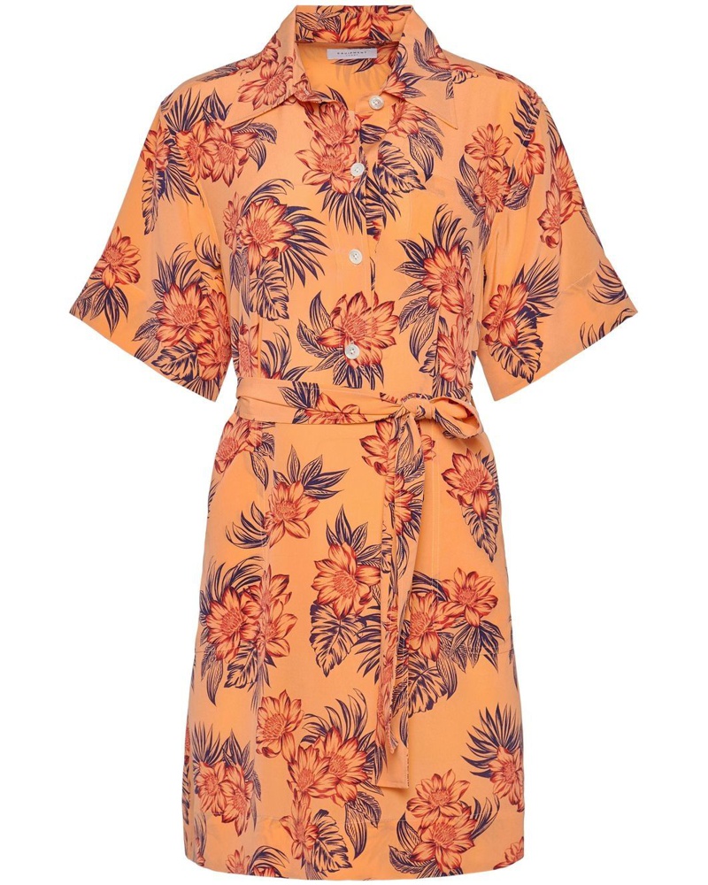 Equipment Damen Midikleid mit Blumenmuster