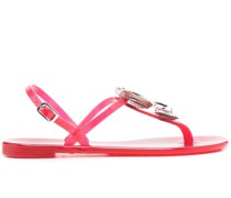 Jelly Sandalen mit Kristallen