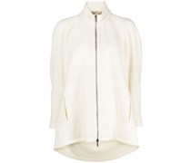 Sweatshirtjacke mit Stehkragen