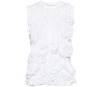 ruched-detail sleeveless top