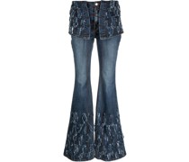Schlagjeans im Distressed-Look