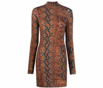 Kleid mit Schlangenleder-Print