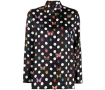 Butterflies silk shirt