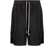 drawstring leather shorts