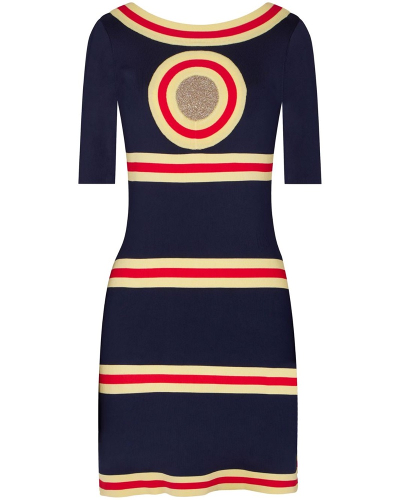 Paco Rabanne Damen Kleid mit U-Boot-Ausschnitt