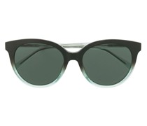 Transparente Cat-Eye-Sonnenbrille