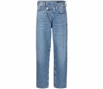 Criss Cross Straight-Leg-Jeans