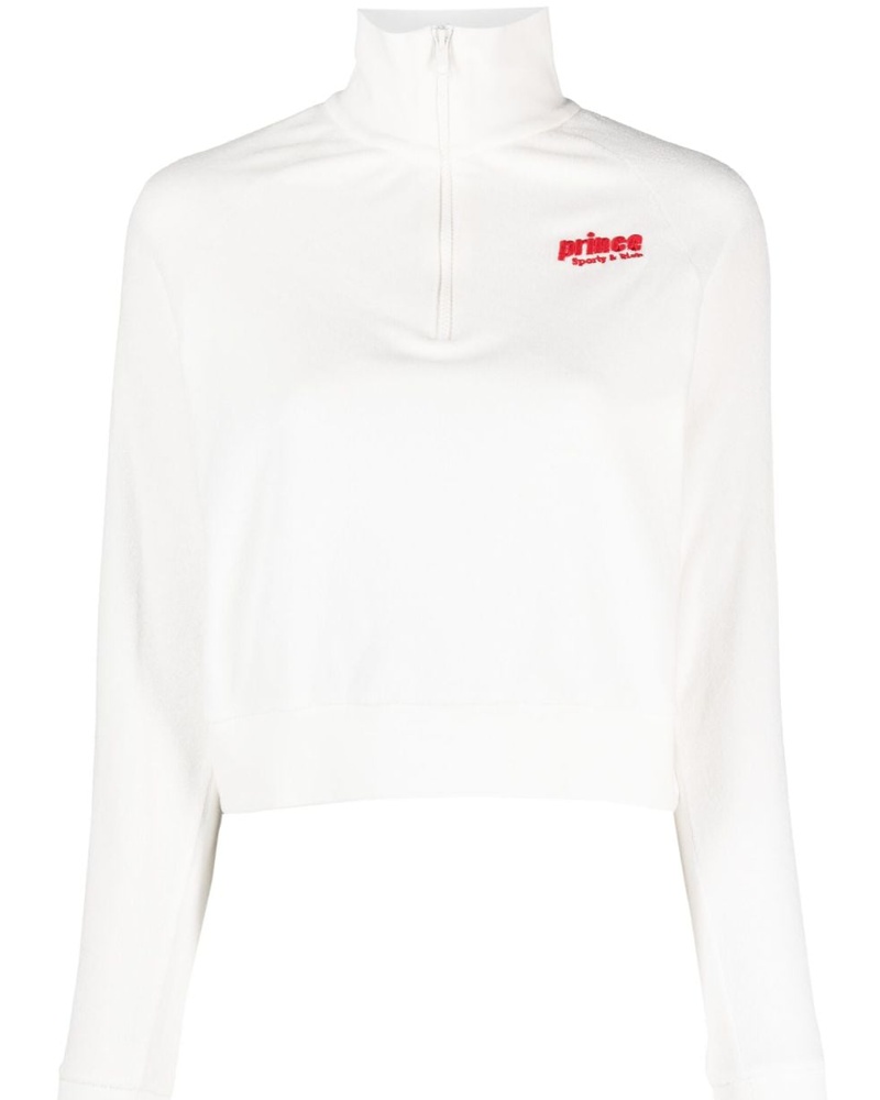 SPORTY & RICH Damen Sweatshirt mit Stehkragen