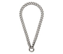 circular-pendant chain necklace