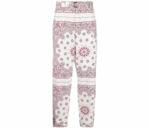 Gerade Hose mit Bandana-Print