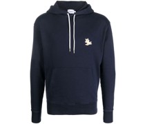 Hoodie mit Fuchsstickerei