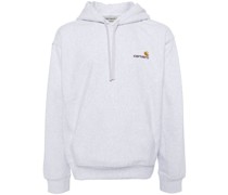 embroidered-logo hooded sweatshirts