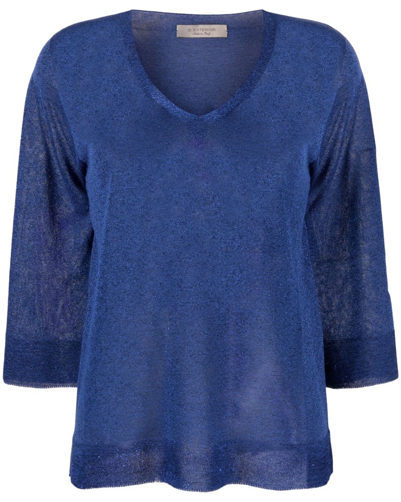 D.EXTERIOR Damen Pullover im Metallic-Look D.EXTERIOR Damen Pullover im Metallic-Look