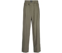 Weite Hose im Layering-Look