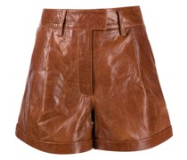 Ledershorts mit hohem Bund