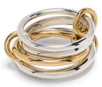 18kt Ring aus gelbvergoldetem Sterlingsilber