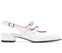 Peche Slingback-Pumps aus Lackleder