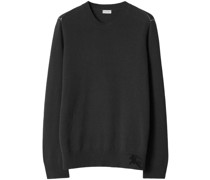 Kaschmirpullover mit Ritteremblem