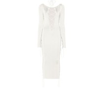 Midikleid mit Schnürung