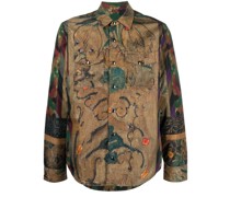 Hemdjacke mit Print