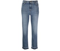 Hoch sitzende Tapered-Jeans