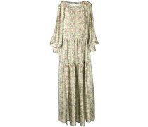 floral-print long-sleeve maxi dress