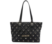 Schultertasche mit Logo-Patch