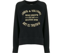 Sweatshirt mit "Art is Truth"-Stickerei