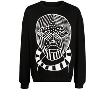 Sweatshirt mit Gesichts-Print