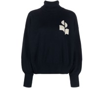 Gerippter Pullover mit Logo