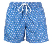 Badeshorts mit Igel-Print