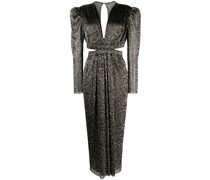 Midikleid mit Metallic-Finish