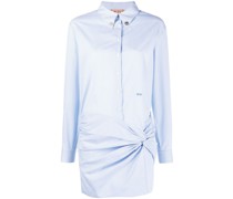 Hemdkleid mit Raffungen