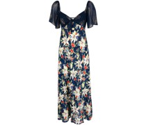 Midikleid mit Blumen-Print