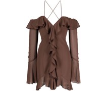 Gerüschtes Minikleid