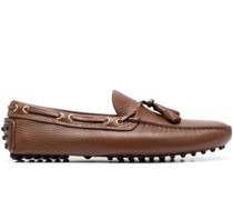Loafer aus strukturiertem Leder